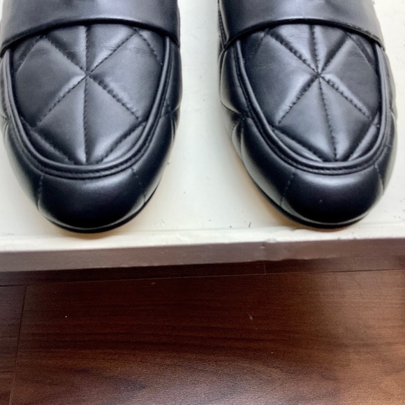 COACH HEIDI Black Quilted Dressy Comfort Leather Loafer Size 7 - Picture 4 of 14